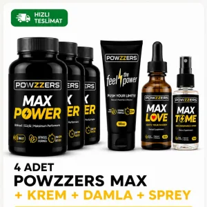 Max Power + Krem + Damla + Sprey